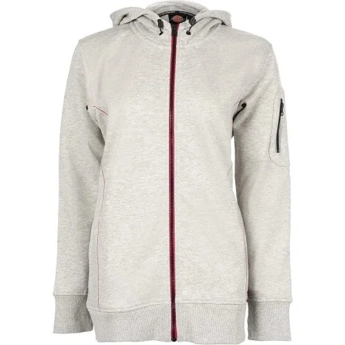 Dickies Workwear Womens/Ladies Performance Full Zip Hoodie Hoodie with Ribbed Neckline Snug Warm