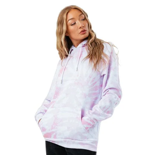 Hype Womens/Ladies Tie Dye Pullover Hoodie Hoodie Dress Longline Feminine