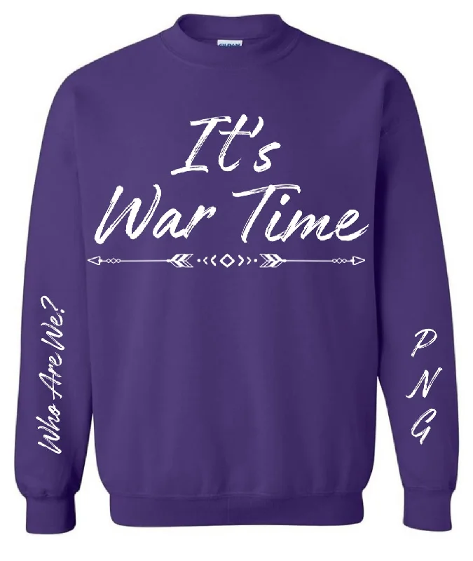 It’s War Time sweatshirts(CLOSED) Hoodie with Half-Zip Sporty Casual