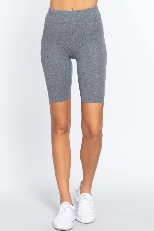 Cotton Jersey Short Leggings Off Shoulder Jersey Top