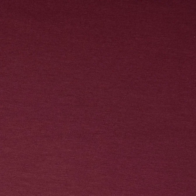 Plain Wine Cotton Jersey Fabric Casual Jersey Blouse