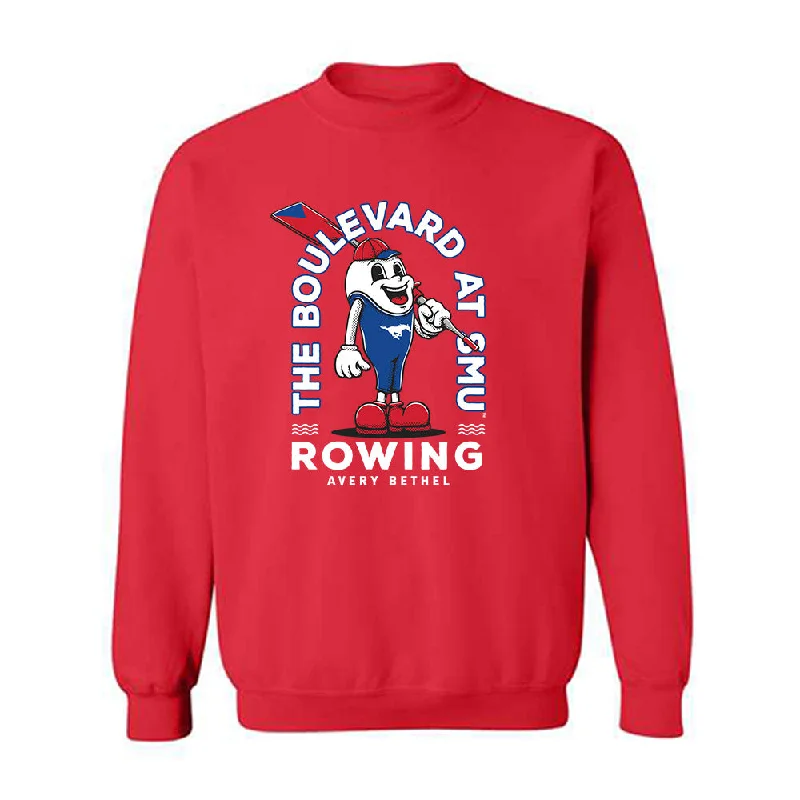 SMU - NCAA Women's Rowing : Avery Bethel - Fashion Shersey Crewneck Sweatshirt Hoodie with Relaxed Fit Easy Casual