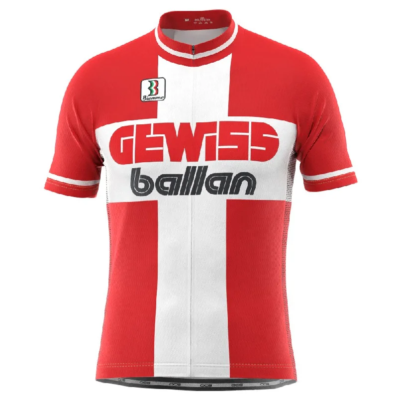 Men's Retro 1995 Gewiss Ballan  Short Sleeve Cycling Jersey Trendy Jersey Shirt