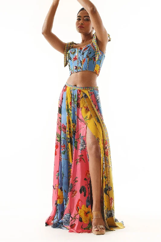 Printed Layered Skirt lightweight skirt design