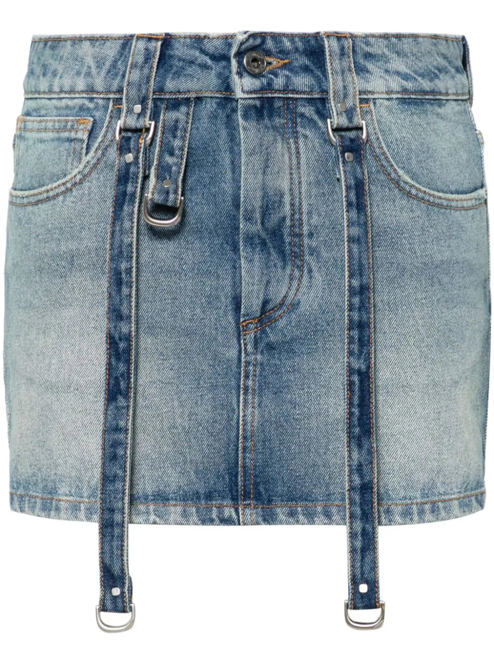 Off White Women Cargo Mini Skirt Vintage Blue No Color cashmere skirt soft
