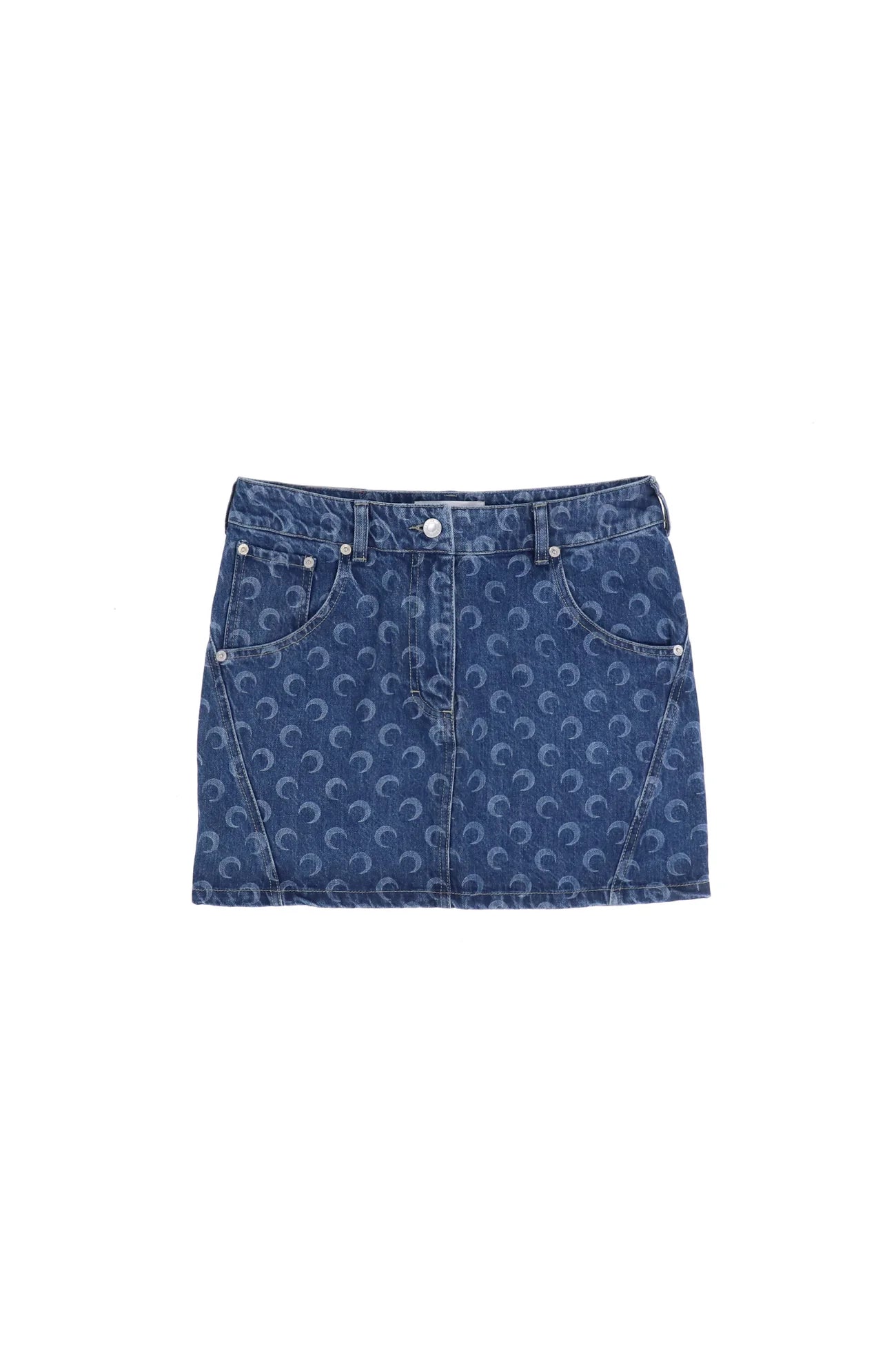 Deadstock Denim Mini Skirt Blue chiffon skirt floaty