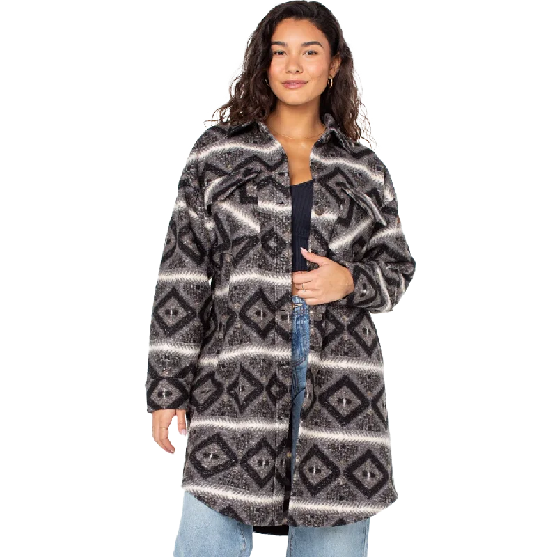 Women's Walkabout Fleece Jacket Toggled Jacket Drawstring Jacket Belted Jacket