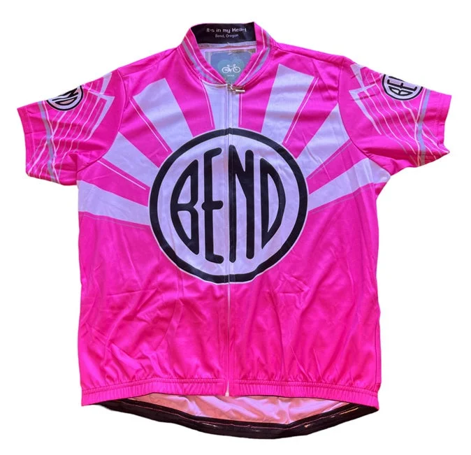 Women's Bend Oregon PINK Cycling Jersey (M, L, XL, 2XL) Ruby Red Jersey Shirt