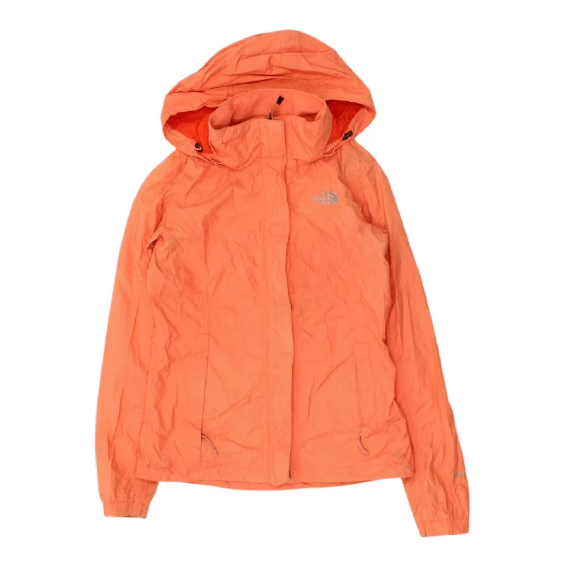 The North Face Womens Orange Hooded Rain Jacket | High End Designer Trekking VTG Jersey Jacket Tulle Jacket Batik Jacket