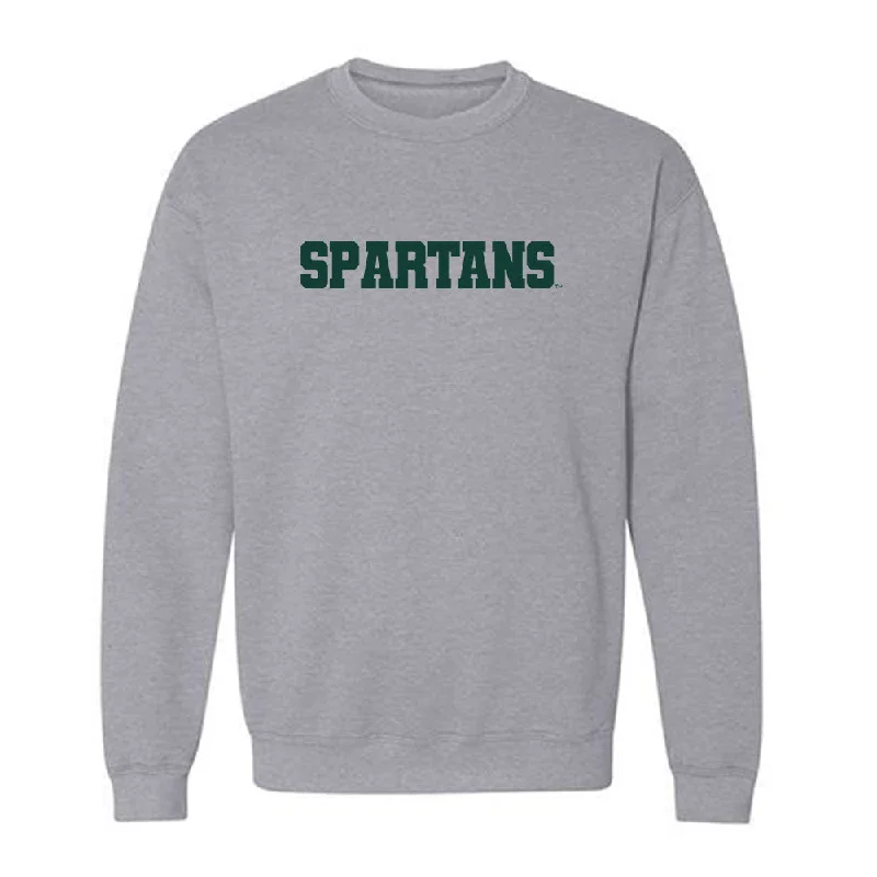 Michigan State - NCAA Women's Rowing : Braeden Tokar - Generic Shersey Crewneck Sweatshirt Hoodie with Drop Shoulder Relaxed Streetwear