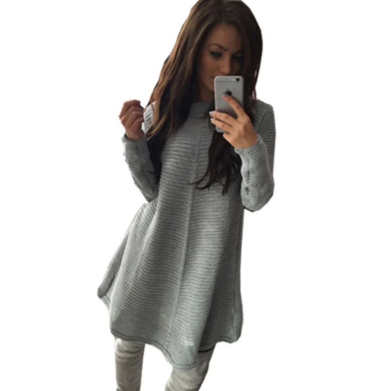 O-Neck winter dress fashion Long sleeve knitting Sweater fabric women dress Wool Sweater Cotton Sweater Cashmere Sweater