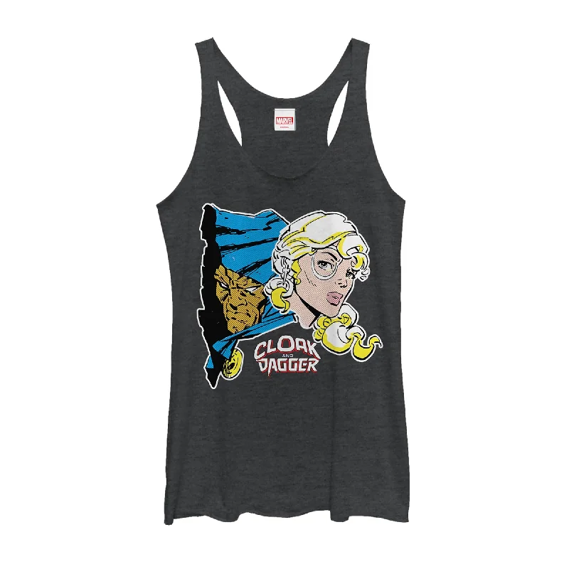 Women's Marvel Cloak and Dagger Portrait Racerback Tank Top stretchy tank top