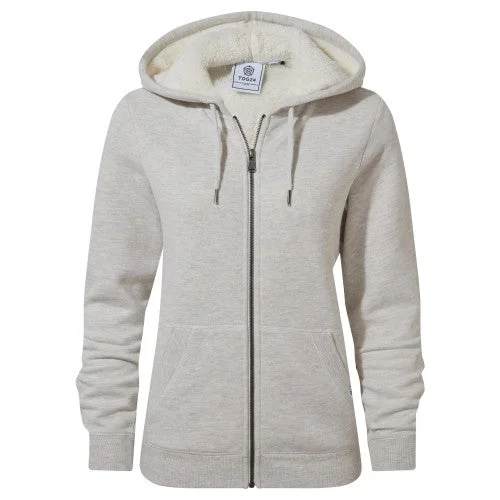 TOG24 Womens/Ladies Finch Fleece Lined Full Zip Hoodie Hoodie with Hidden Zipper Minimalist Clean