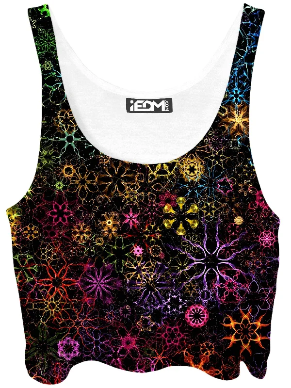 Psy Constellation Crop Top Polka Dot Checkered Tartan