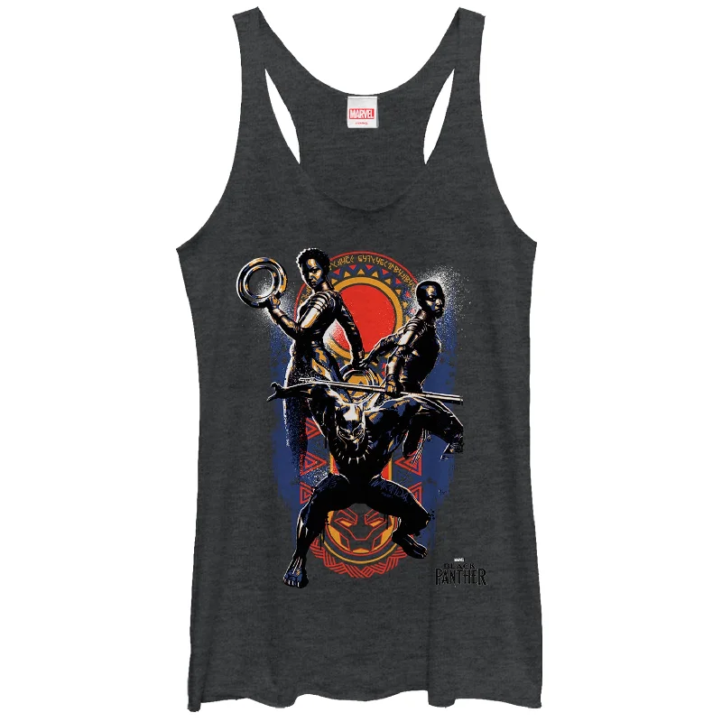 Women's Marvel Black Panther 2018 Allies Racerback Tank Top mint tank top