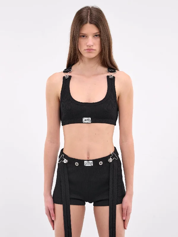 The Cropped Tank Top (25-33-F-DB052P-J054-BLACK) trendy tank top