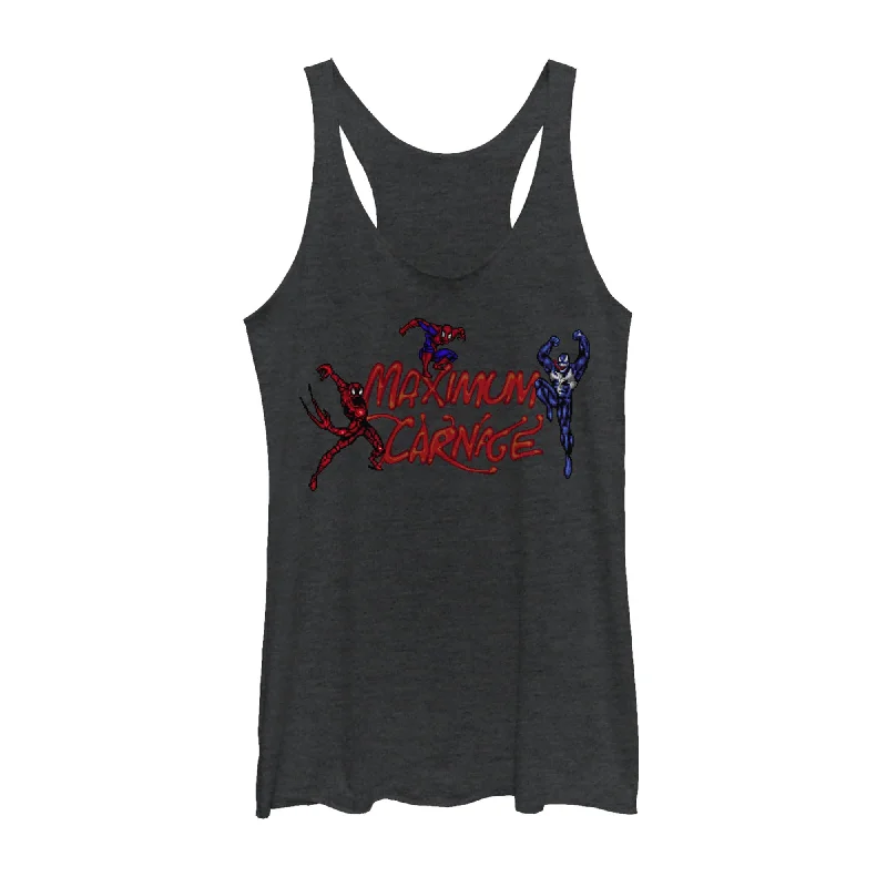 Women's Marvel Maximum Carnage Trio Racerback Tank Top bold tank top