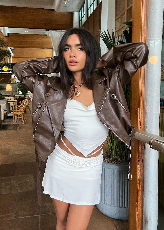 Main Thing Jacket ★ Brown Nylon Jacket Polyester Jacket Spandex Jacket