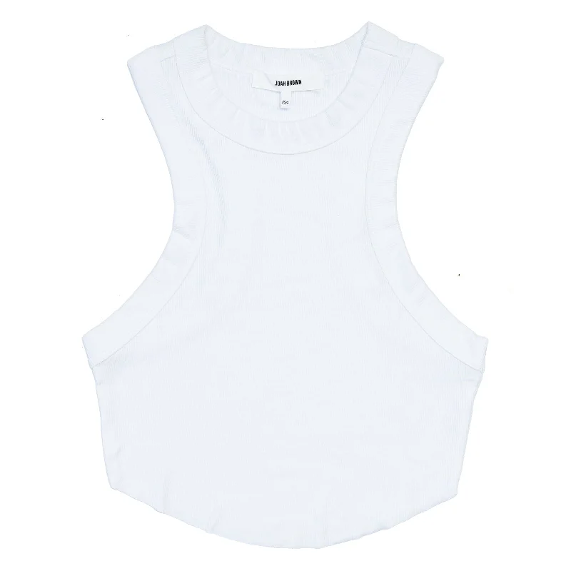 Joah Brown Body Tank 'White' crew neck tank