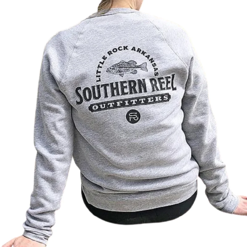 Southern Reel Outfitters LR Vintage Sweatshirt Zip Hoodie Drawstring Kangaroo Pocket