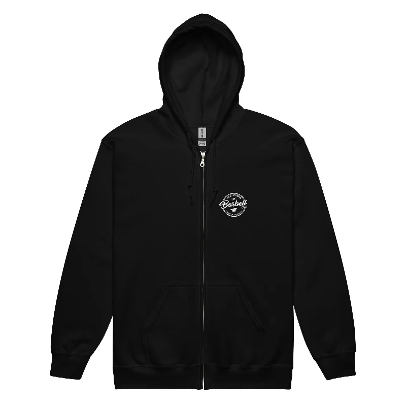 The 'Barbell Club' Meet Zip Hoodie (2 colours) Hoodie with Emblem Brand Identity