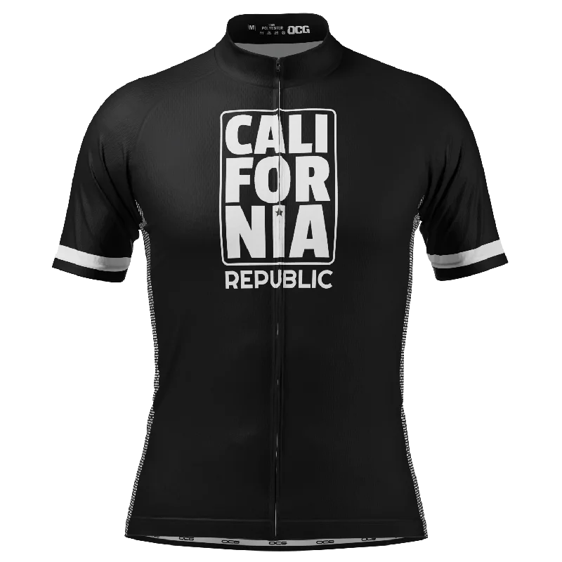 Men's California Republic Series 1 Short Sleeve Cycling Jersey Dark Color Jersey Shirt Men's California Republic Series 1 Short Sleeve Cycling Jersey Dark Color Jersey Shirt
