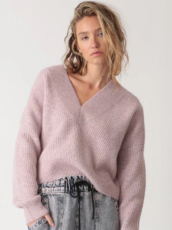 Roux Sweater Notch Collar Peter Pan Collar Cowl Neck