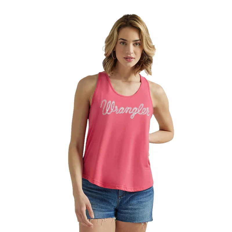 Wrangler Retro® Ladies Graphic Knit Racerback Red Tank Top 112347618 turquoise tank top Wrangler Retro® Ladies Graphic Knit Racerback Red Tank Top 112347618 turquoise tank top