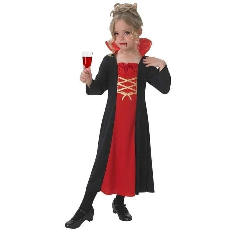 Girls Vampiress Fancy Dress Vampire Halloween Costume Tunics Wedding white