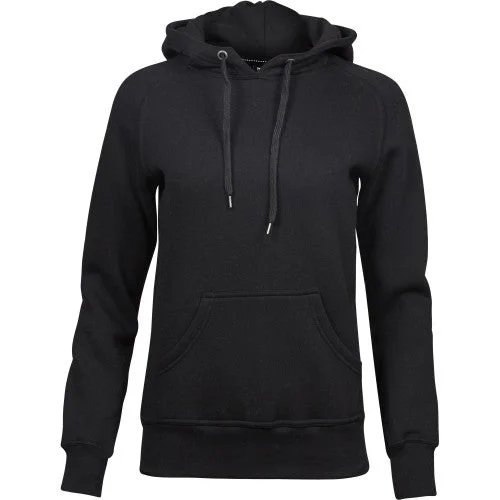 Tee Jays Womens/Ladies Raglan Hooded Sweatshirt Hoodie with Hidden Zipper Minimalist Clean