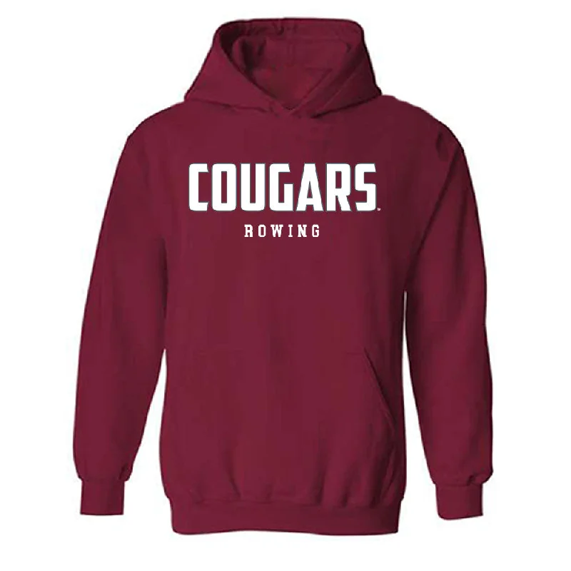 WSU - NCAA Women's Rowing : Sara Torres - Classic Fashion Shersey Hooded Sweatshirt Hoodie with Mock Neck Collared Structured