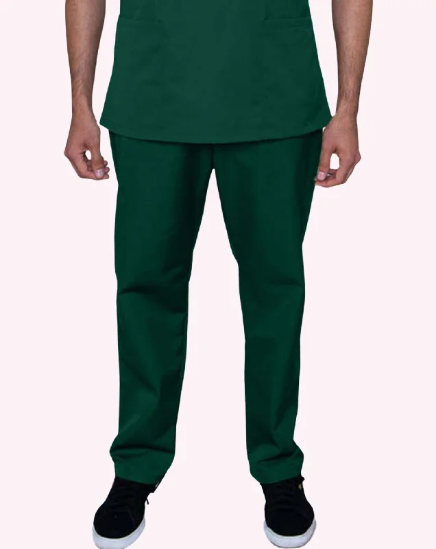 Mawson Forest Green Classic Unisex Scrub Trousers (in Polycotton) Trousers Cargo Utility Mawson Forest Green Classic Unisex Scrub Trousers (in Polycotton) Trousers Cargo Utility