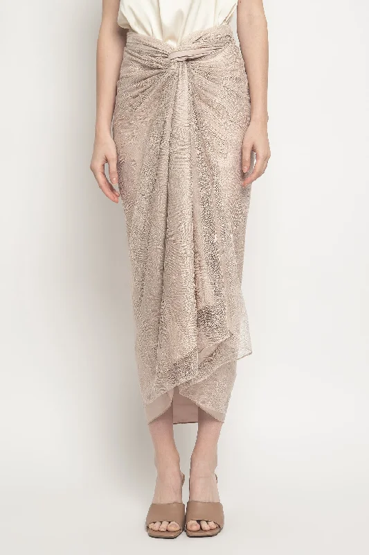 Alisya Skirt in Nude wool skirt sturdy