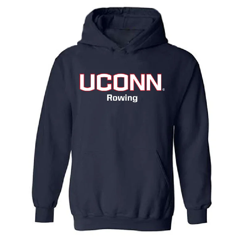 UConn - NCAA Women's Rowing : Megan Donaghy - Classic Shersey Hooded Sweatshirt Hoodie with Tied Waist Feminine Flattering