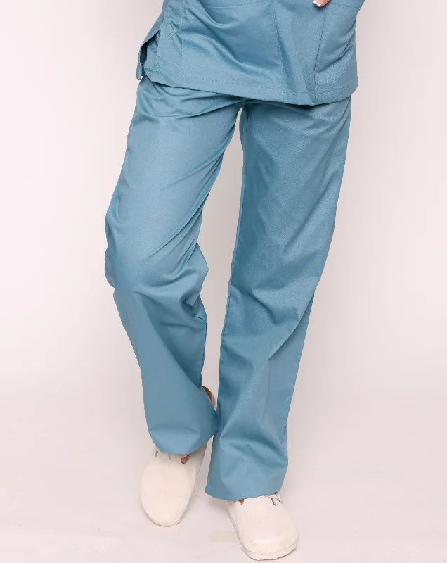 Howser Casey Unisex Smart Scrub Trousers - Teal Trousers Velvet Soft