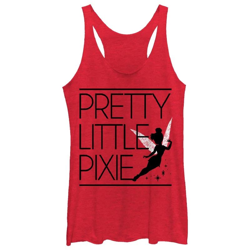 Women's Peter Pan Tinker Bell Pixie Racerback Tank Top peach tank top