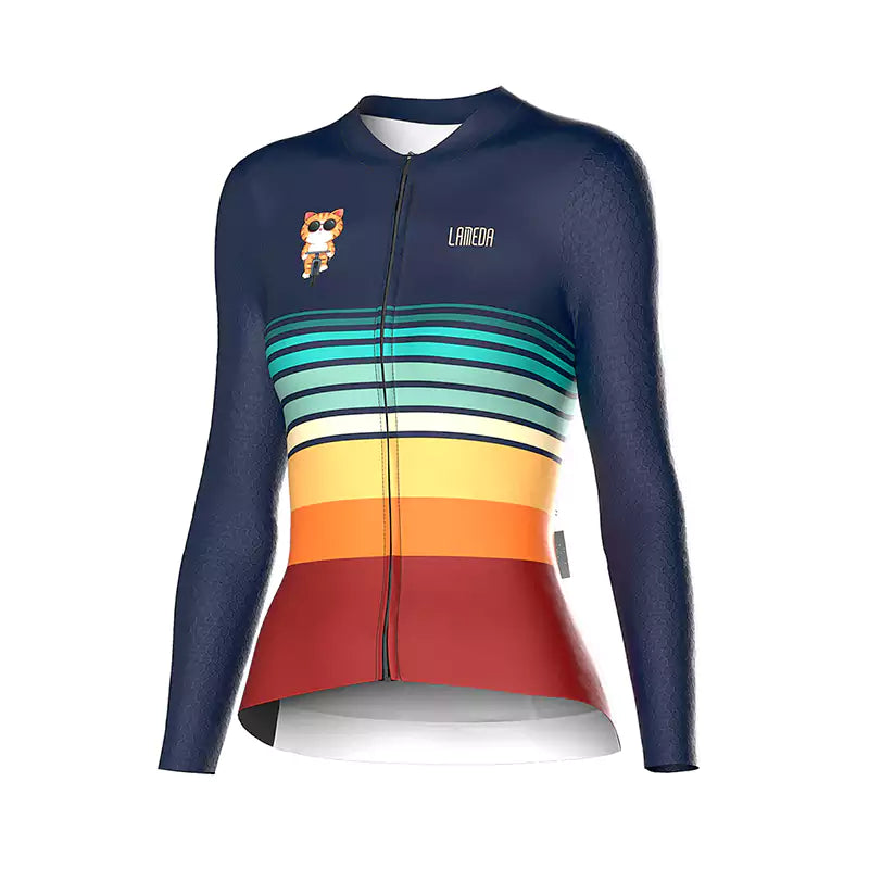 Modi Women Long Sleeve Cycling Jersey Party Jersey Tee