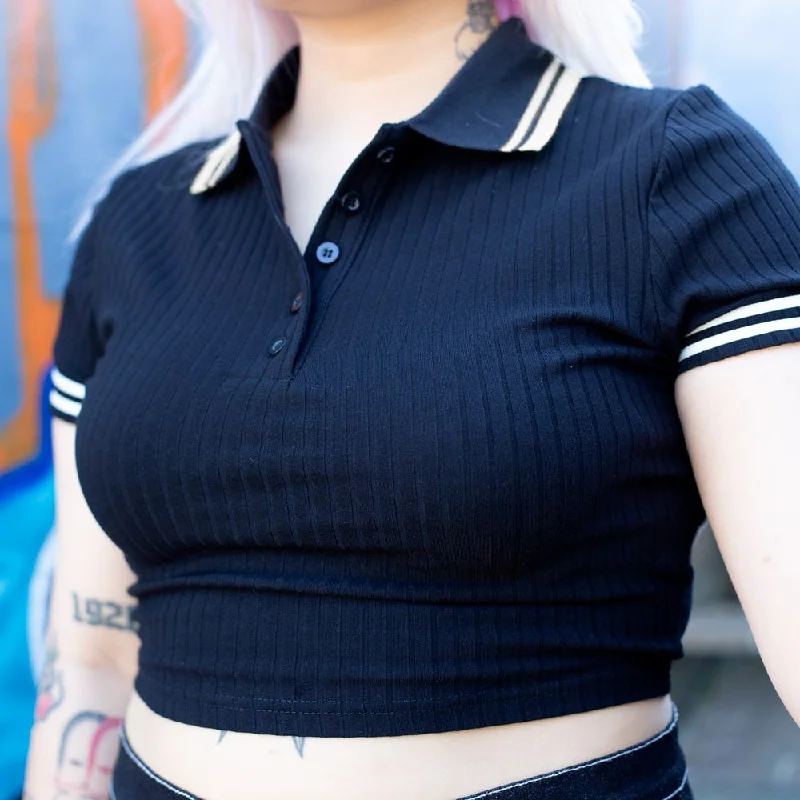 Sammy Crop Top Satin Blend Silk Blend Wool Blend