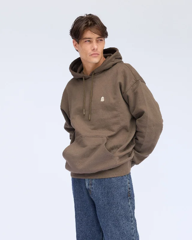 Damien Hoodie - Dark Cedar DD Global Hoodie with Slim Fit Tailored Modern
