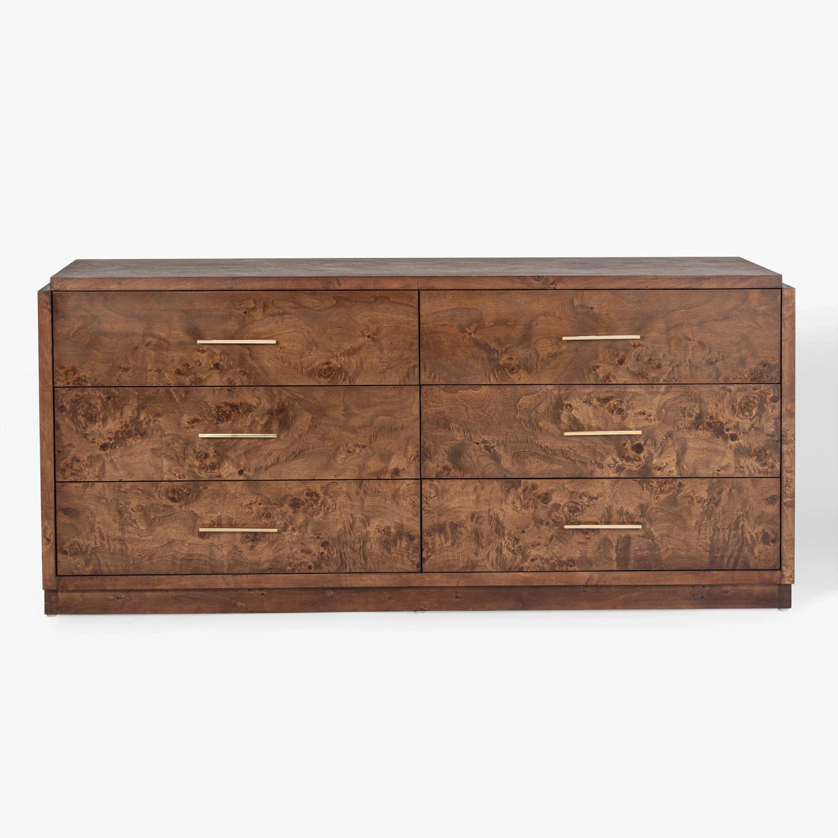 Wesley Burl 6-Drawer Dresser - Dark Burl Tunics Ceremony elegant