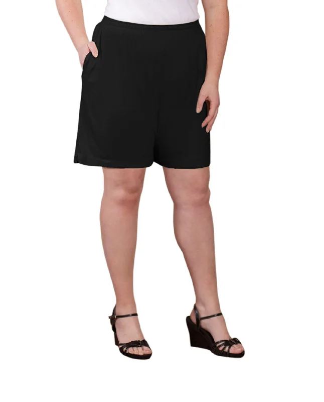 On The Plus Side Jersey Cotton Plus Size Shorts Spring Jersey Blouse