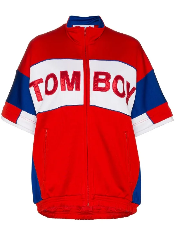 Tomboy Marvin cotton-blend track jacket Print Jacket Jacquard Jacket Embroidered Jacket