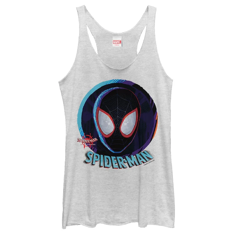 Women's Marvel Spider-Man: Into the Spider-Verse Mask Racerback Tank Top sexy tank top