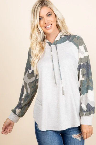 Solid French Terry Casual Hoodie Hoodie with Mesh Breathable Sporty