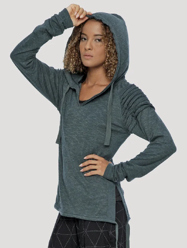 Kuba Hoodie Jumper Hoodie with Rolled Sleeves Casual Relaxed