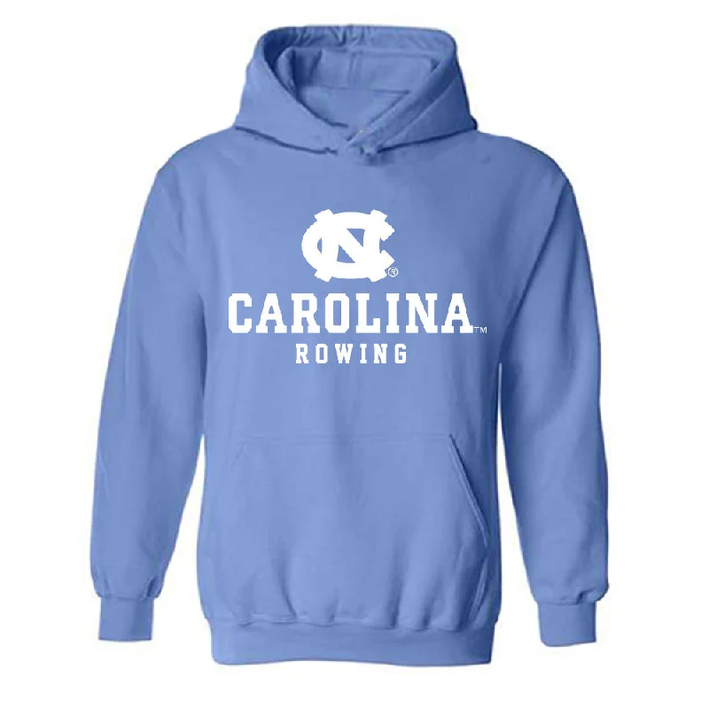 UNC - NCAA Women's Rowing : Gageby Annie Gaither - Classic Shersey Hooded Sweatshirt Hoodie with Raw Hem Edgy Unfinished