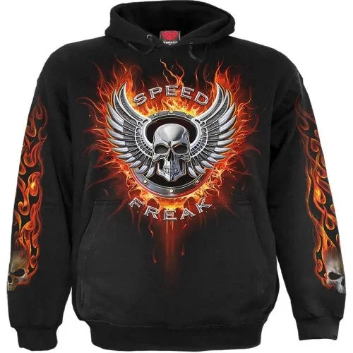 Spiral Direct Unisex Adult Speed Freak Hoodie Hoodie with Oversized Fit Loose Comfortable