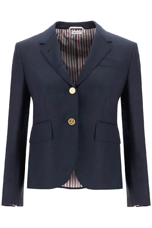 Single-breasted Cropped Jacket In 120's Wool Hooded Jacket Caped Jacket Shawl Collar Jacket