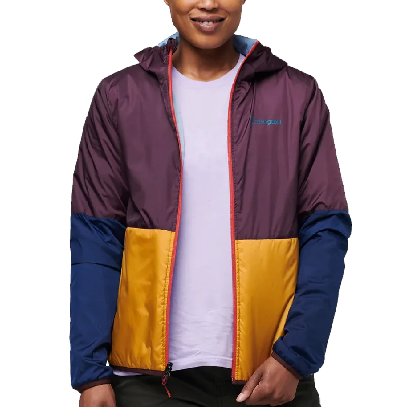 Women's Teca Calido Hooded Jacket Tiered Jacket Buttoned Jacket Zippered Jacket