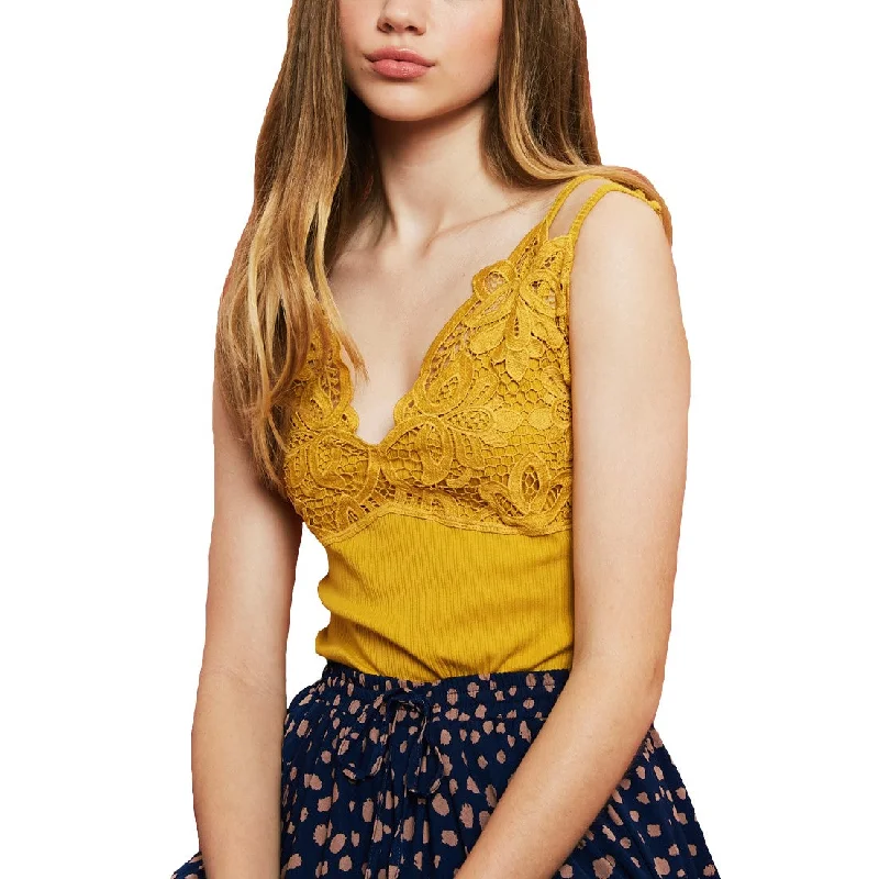 Listicle Ladies Ribbed Knit Mustard Tank Top LCM0005-MUS beige tank top